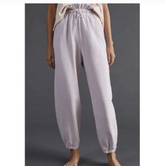 AGOLDE Relaxed Paperbag Light Pink Sweatpants - Picture 1 of 8